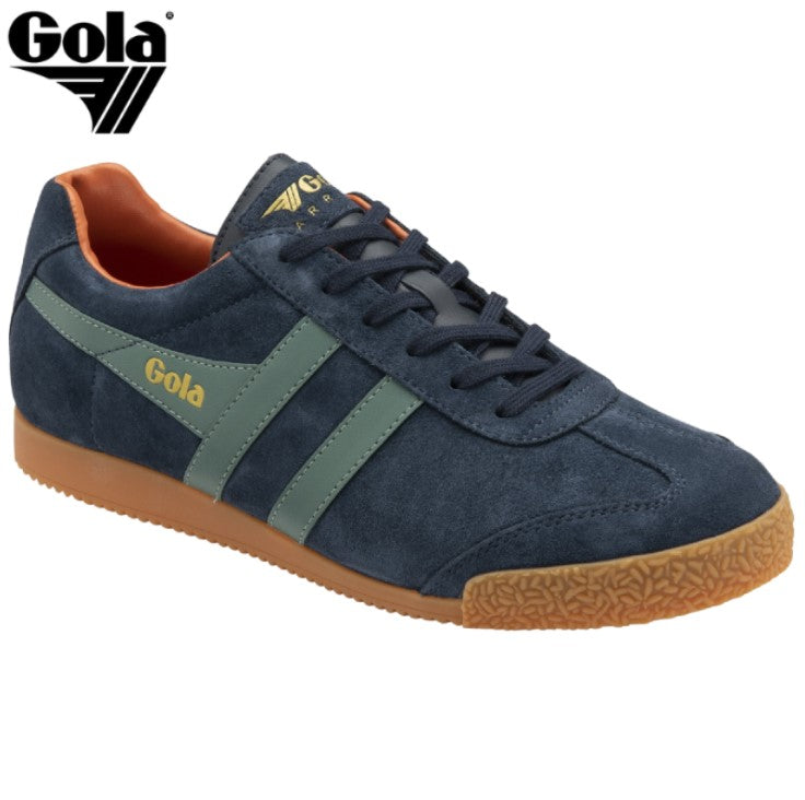 Gola Harrier Suede Navy & Sage Sneakers Navy