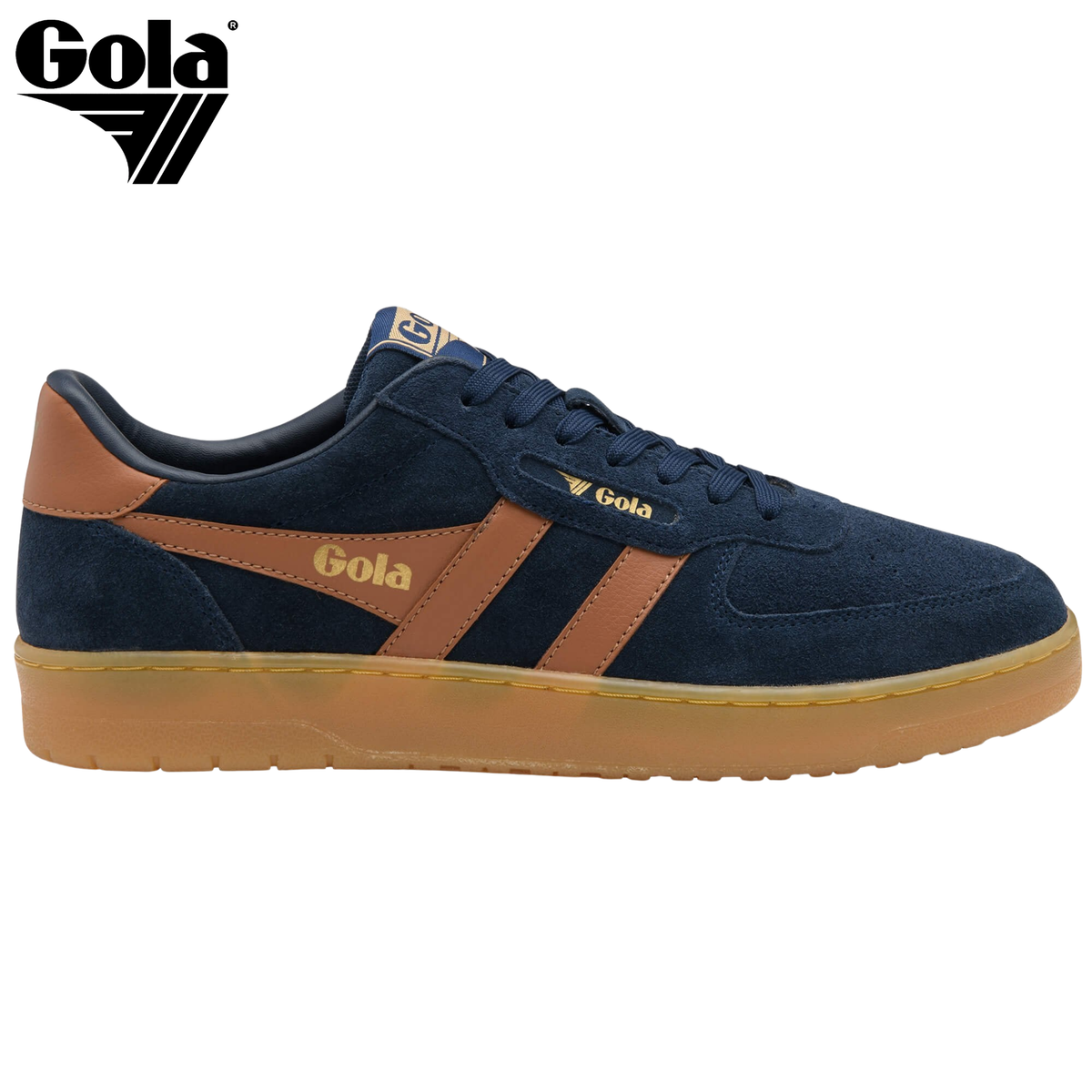 Gola Hawk Suede 86 Umber & Navy Shoe Navy