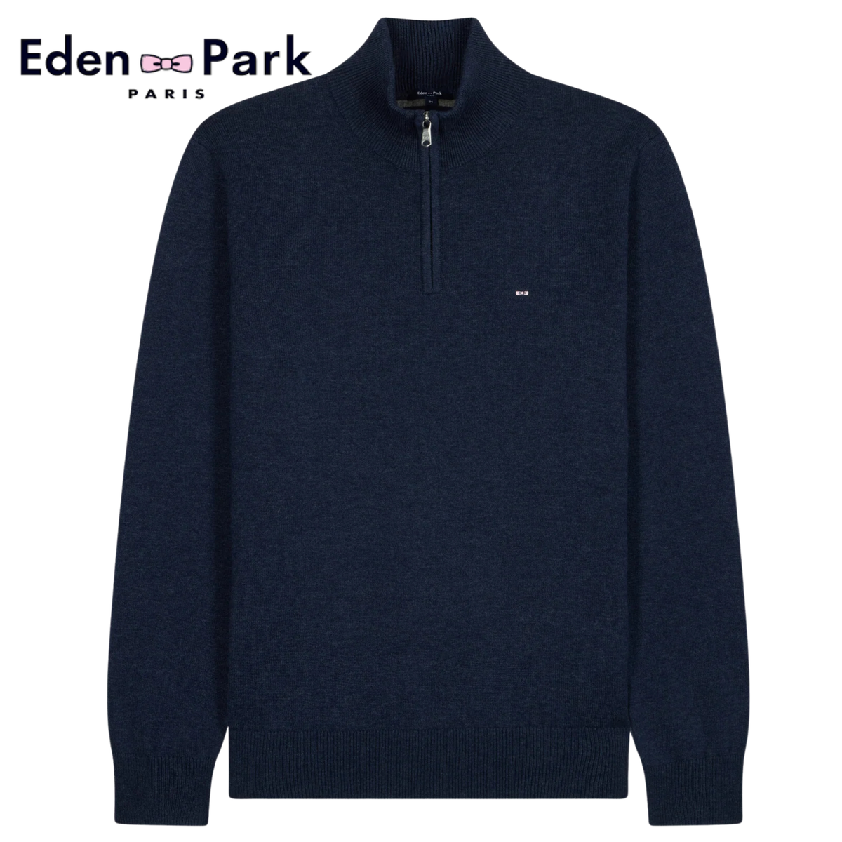 Eden Park Edinburgh Blue 1/4 Zip Knit Blue