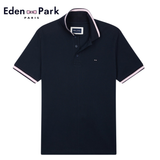 Eden Park Piqué Cotton Navy Poloshirt Navy