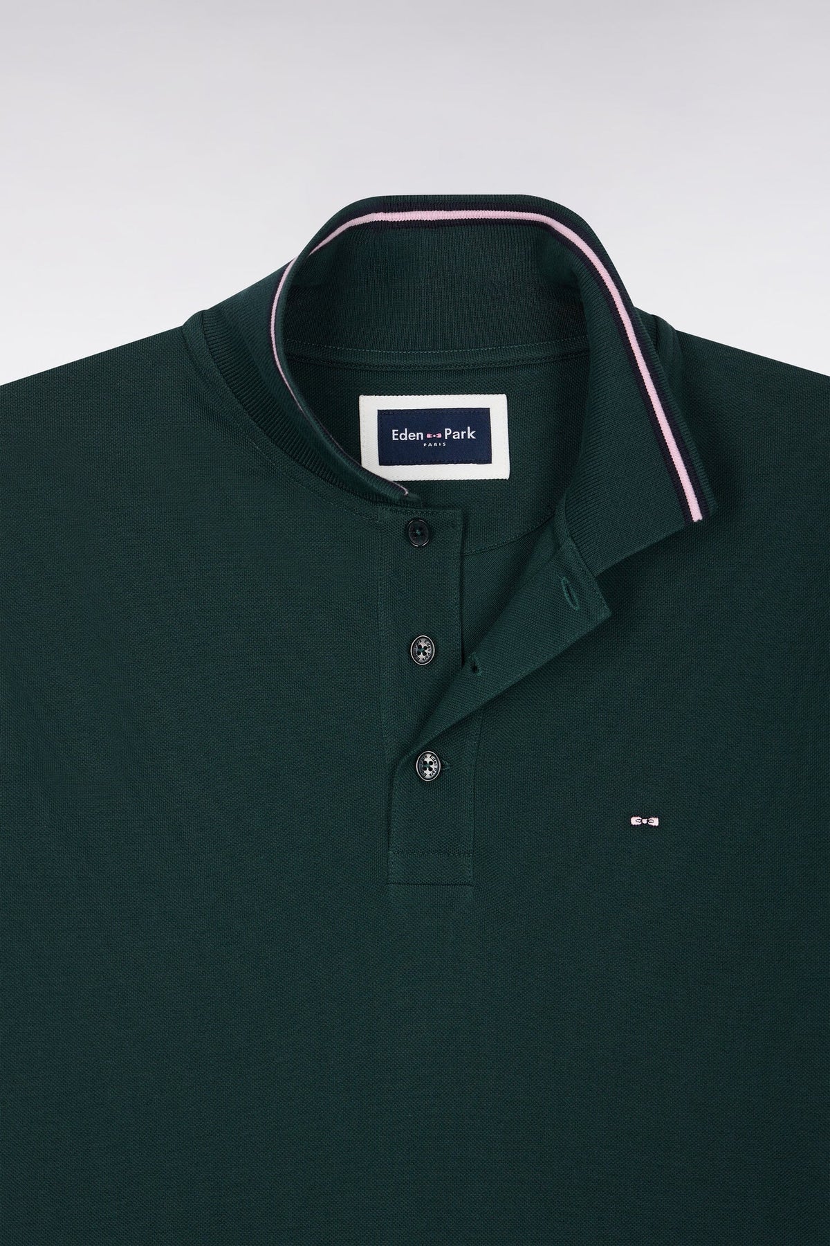 Eden Park Piqué Cotton Green Poloshirt Green
