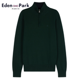 Eden Park Trucker Neck Green Knit Green
