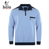 Hajo Stay Fresh Sky Quarter Zip Sweater Blue