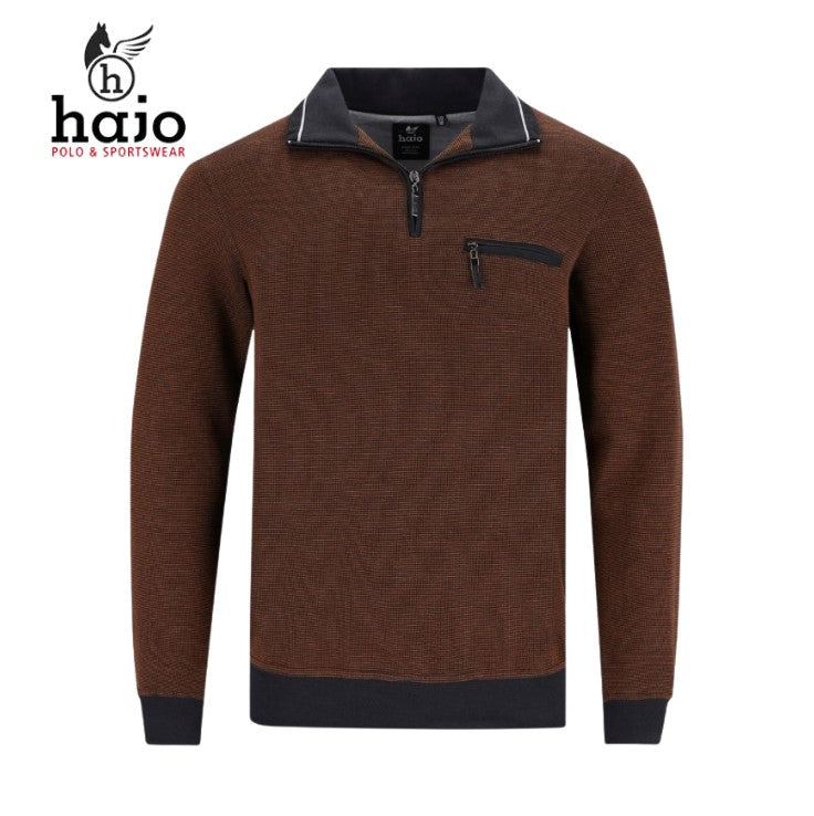 Hajo Berry Quarter Zip Sweatshirt Orange