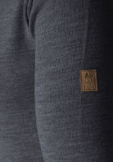 Hajo Merino Wool Charcoal V-Neck Jumper Charcoal