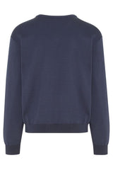Hajo Merino Wool Navy V-Neck Jumper Navy