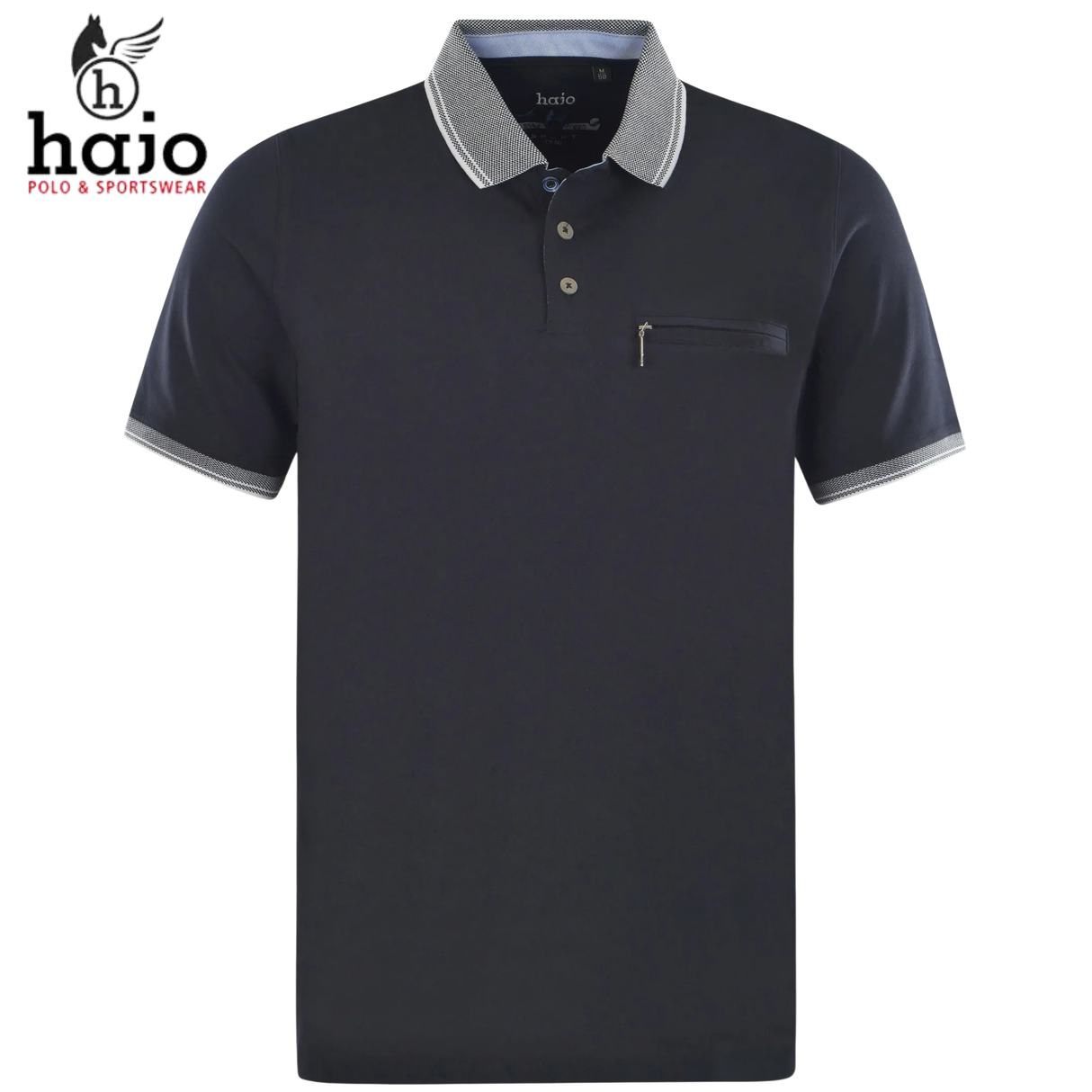 Hajo Stay Fresh Navy Polo Shirt Navy