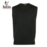 Hajo Merino Wool Black Sleeveless Jumper Black