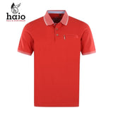 Hajo Stay Fresh Lava Collar Detail Polo Red