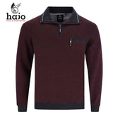Hajo Wine Quarter Zip Sweatshirt Wine