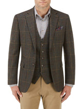 Skopes Hanagan Green Check Sports Jacket Green