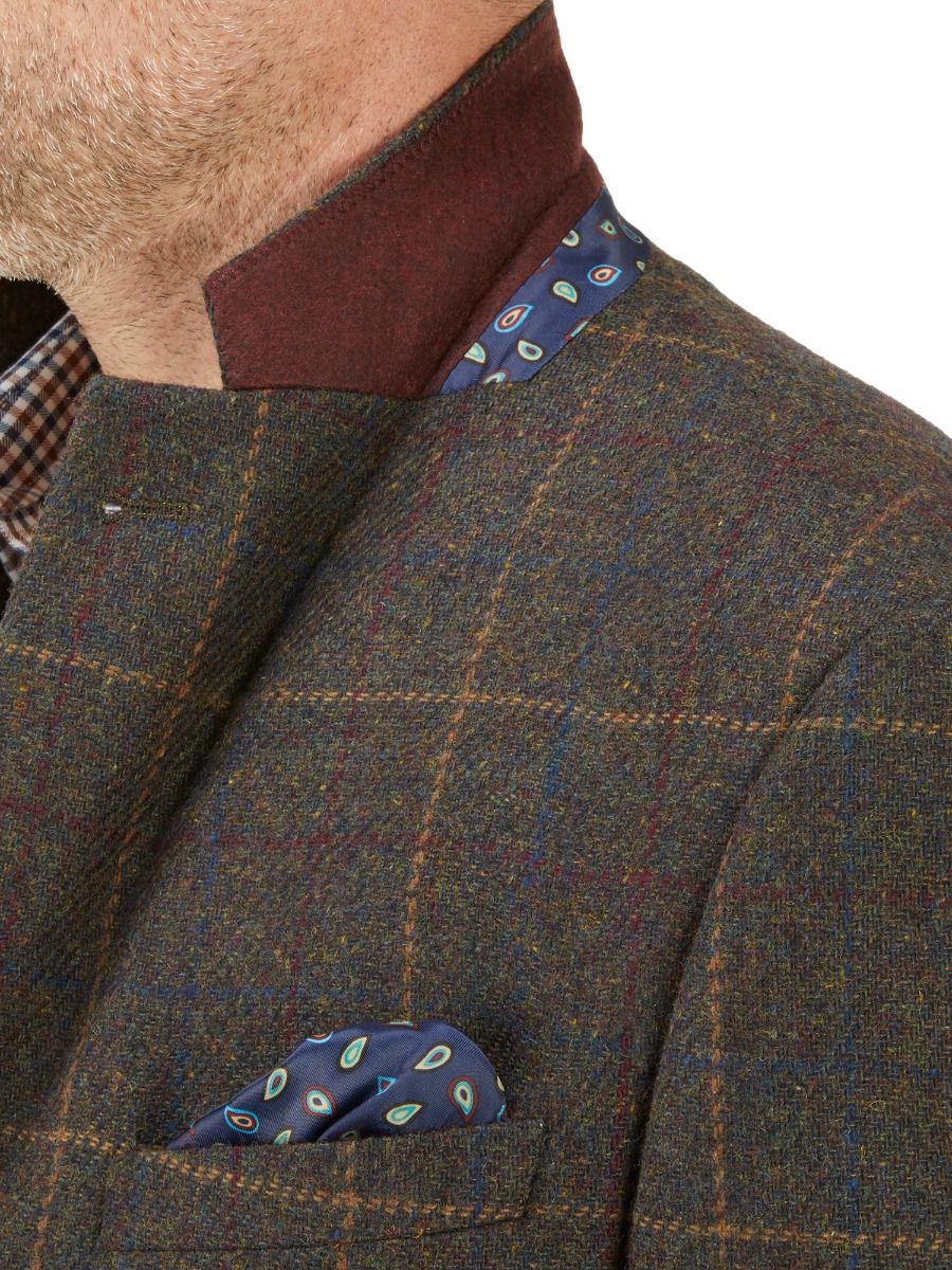 Skopes Hanagan Green Check Sports Jacket Green
