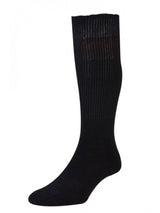 Hj Hall Diabetic Black Sock Black