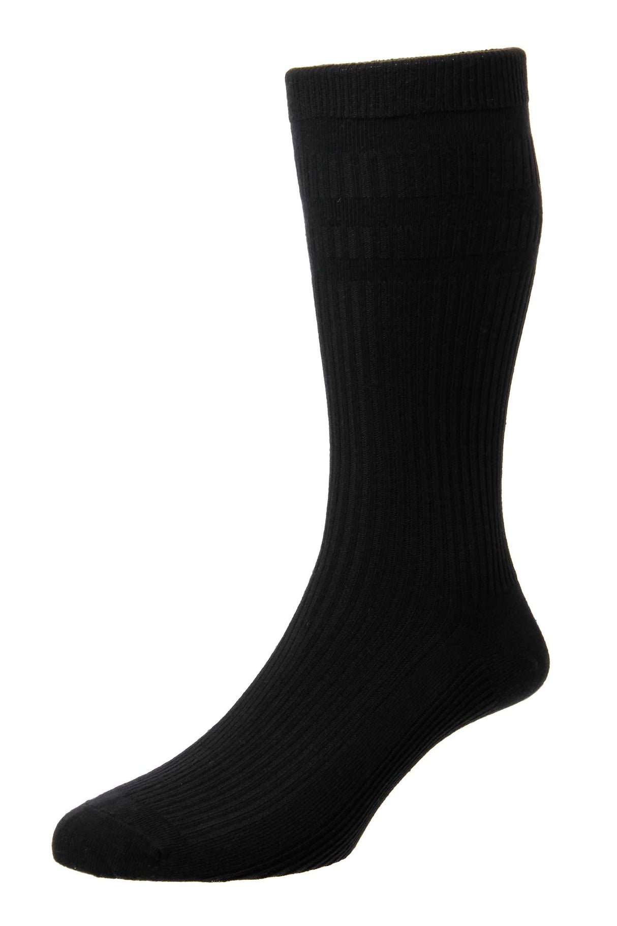 H.J. Hall Soft Top Black Socks Black