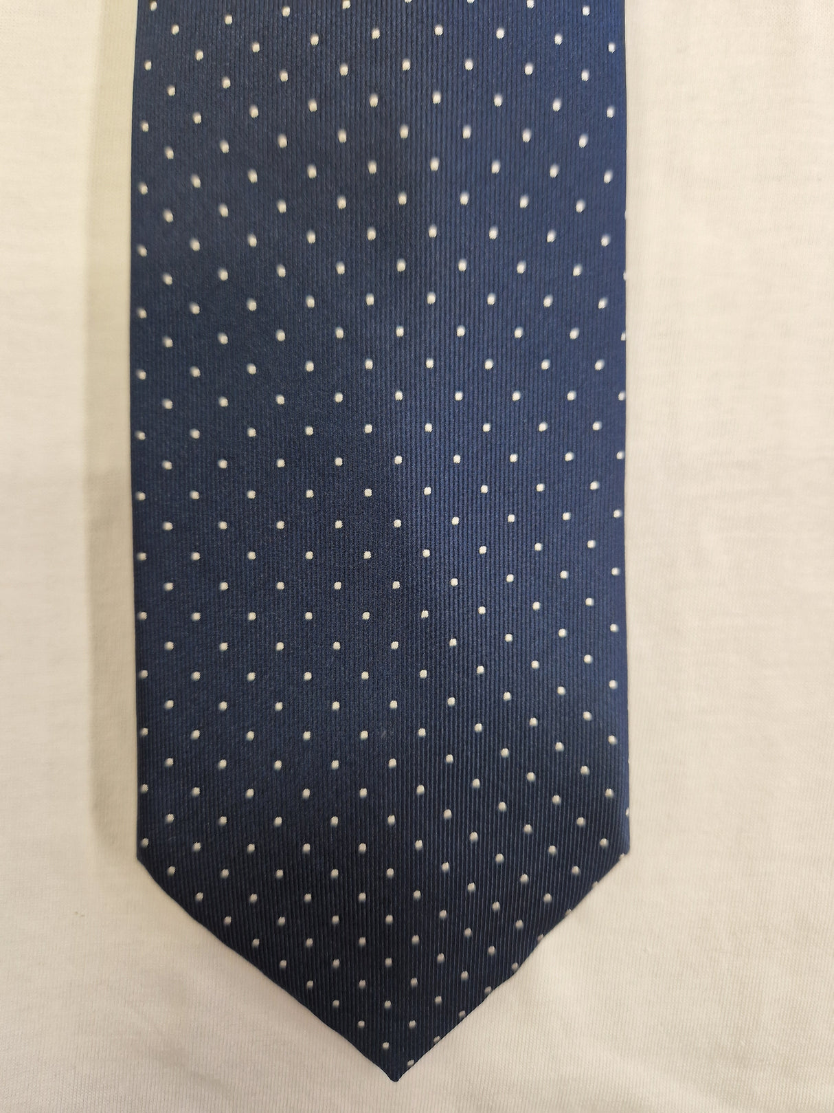 Hunter & Oak X-Long Navy Dotted Tie Navy