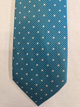Hunter & Oak X-Long Teal Spotted Tie Teal