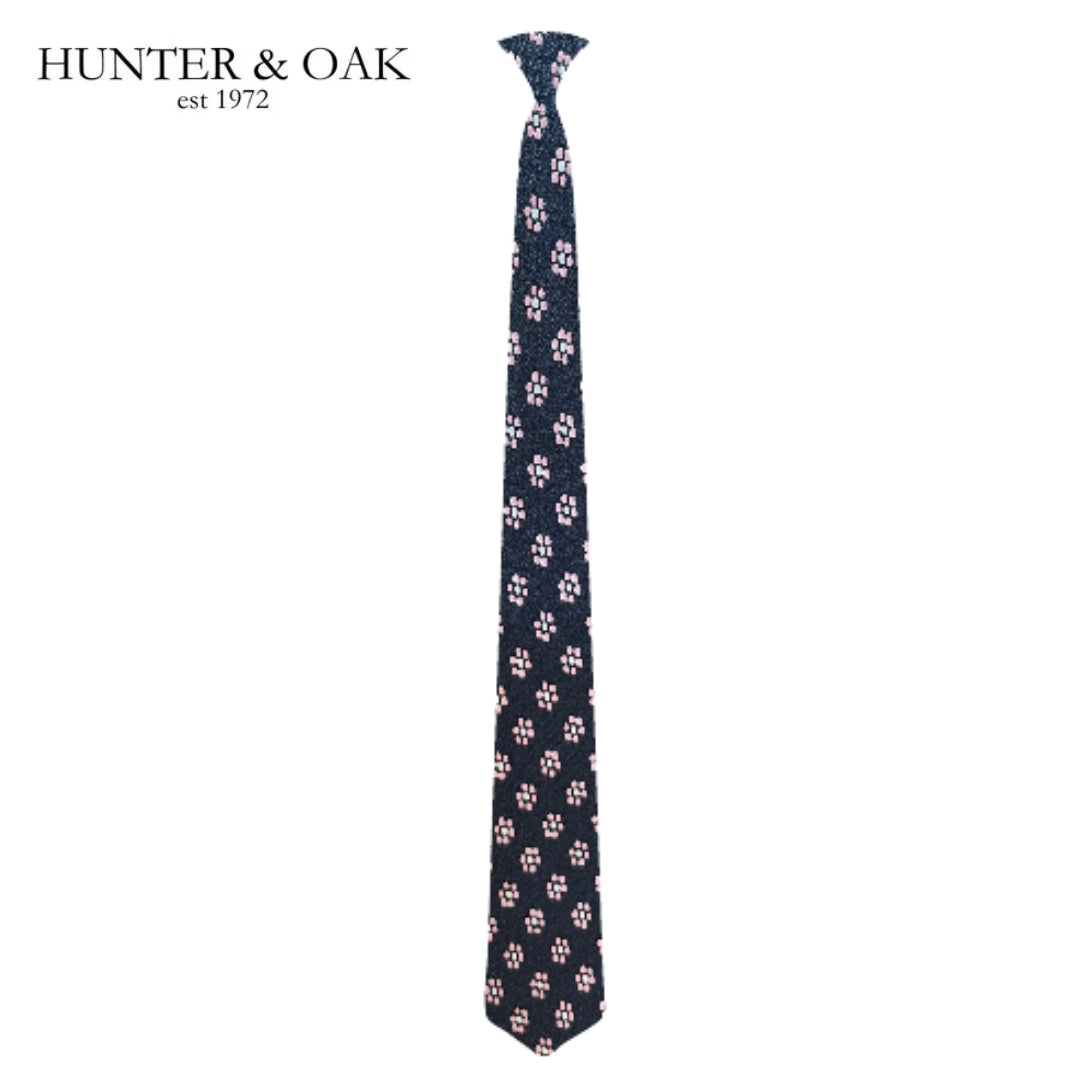 Hunter & Oak X-Long Pink Flower Print Navy