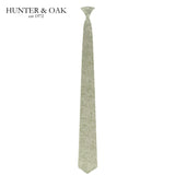 Hunter & Oak X-Long Green Paisley Tie Green