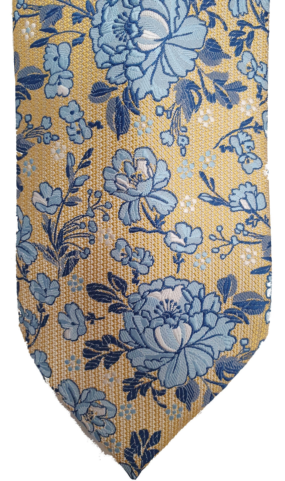 Hunter & Oak X-Long Yellow Floral Tie Yellow