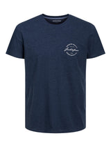 Jack & Jones Ace Logo Navy Tee Navy