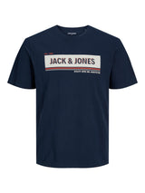 Jack & Jones Adam Navy Crew Neck Tee Navy