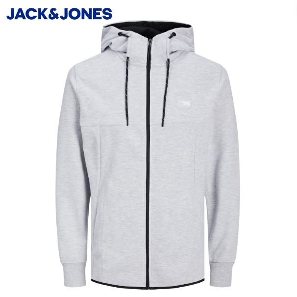Jack & Jones Air Light Grey Hoodie Grey