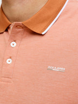 Jack & Jones Alves Tipped Amber Polo Orange