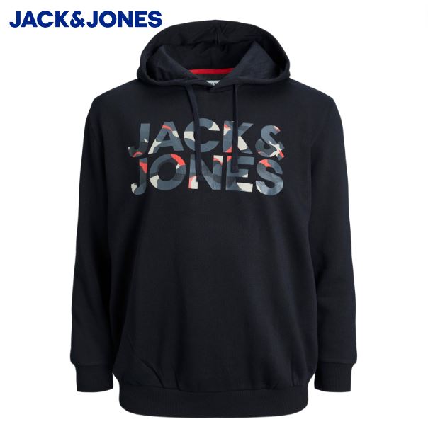 Jack & Jones Amp Black Sweat Hoodie Black