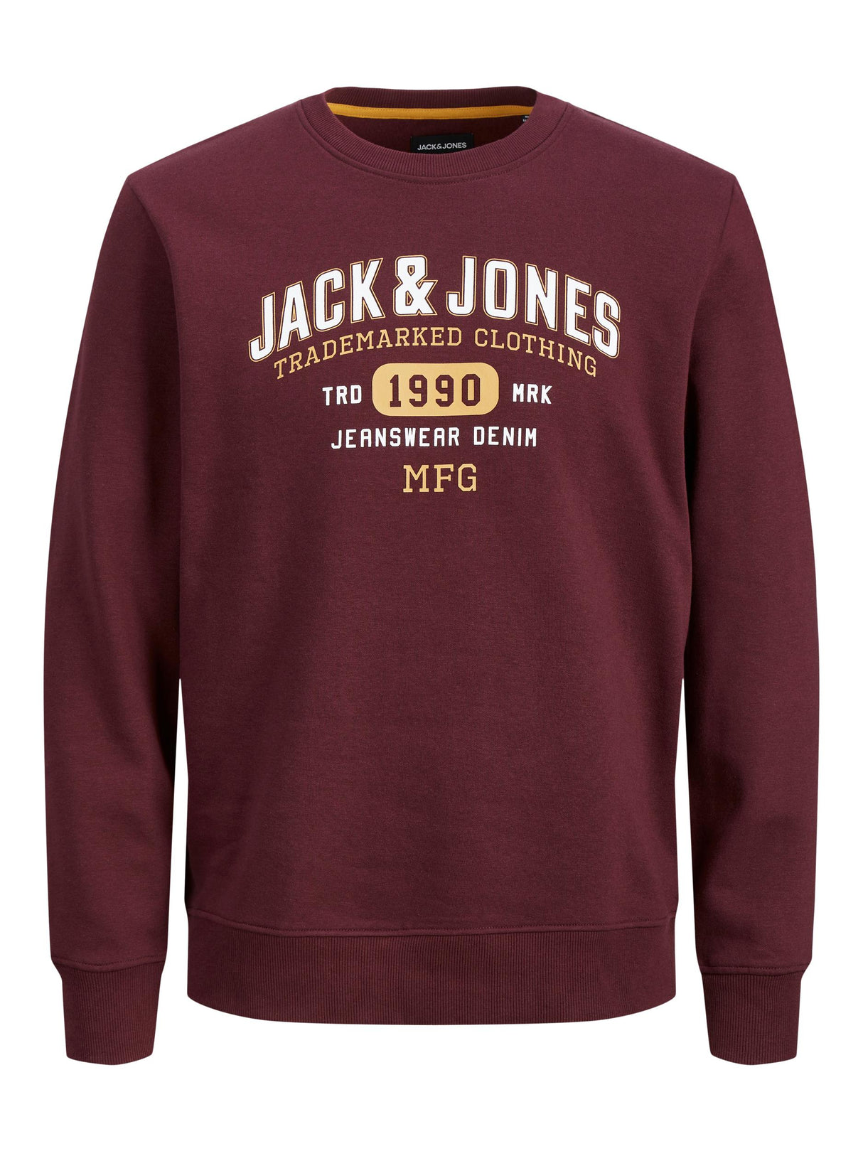 Jack & Jones Amp Wine Crew Neck Sweater Wine