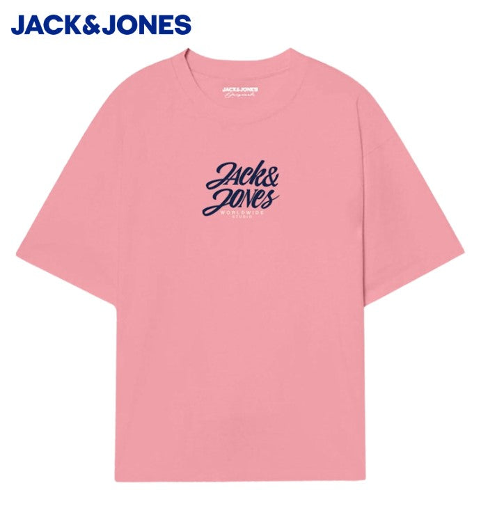 Jack & Jones Avira Logo Tickled T-Shirt Pink