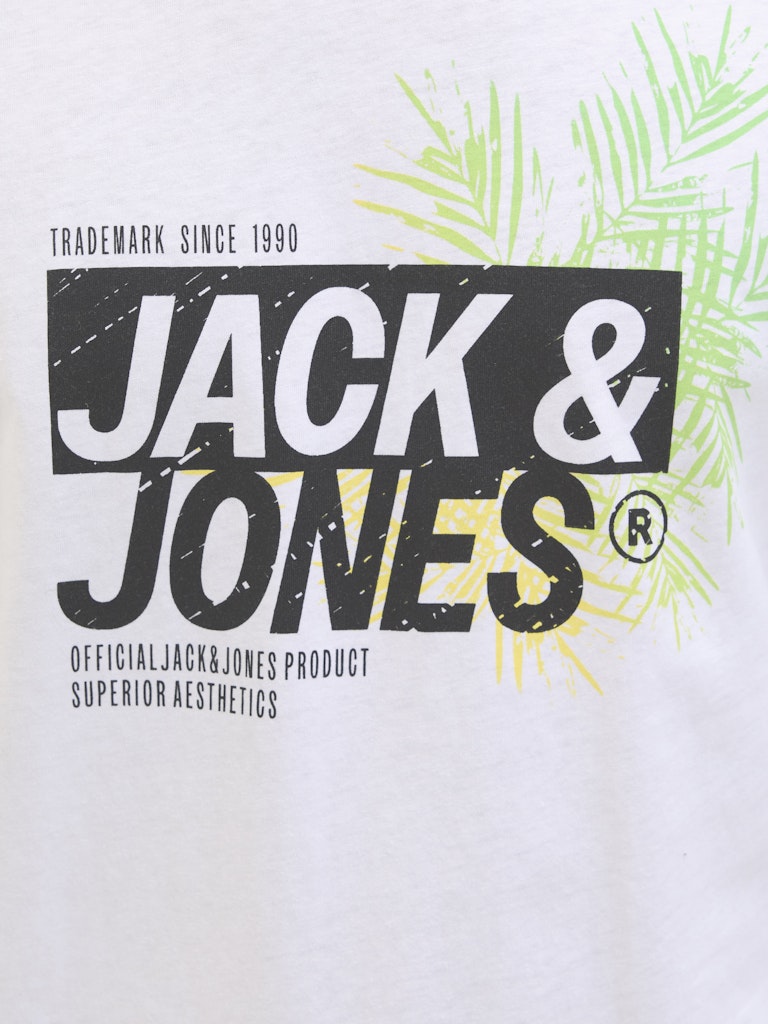 Jack & Jones Axon Logo White T-Shirt White