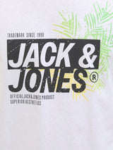 Jack & Jones Axon Logo White T-Shirt White