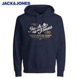 Jack & Jones Billy Logo Navy Hoodie Navy
