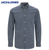 Jack & Jones Blackpool Navy Print Shirt Navy