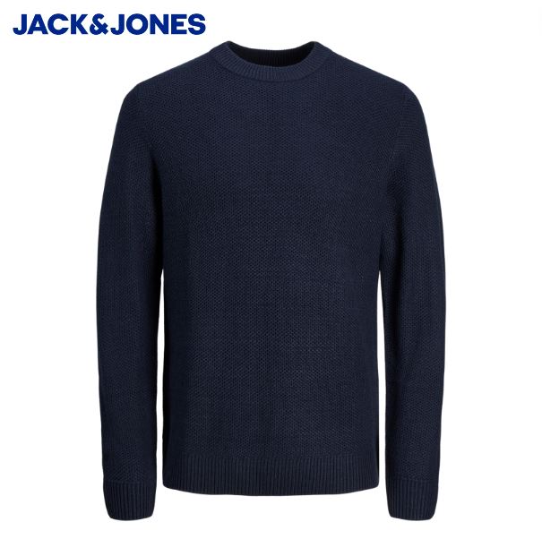 Jack & Jones Blake Navy Knit Jumper Navy