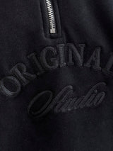 Jack & Jones Bleecker Zip Black Sweater Black