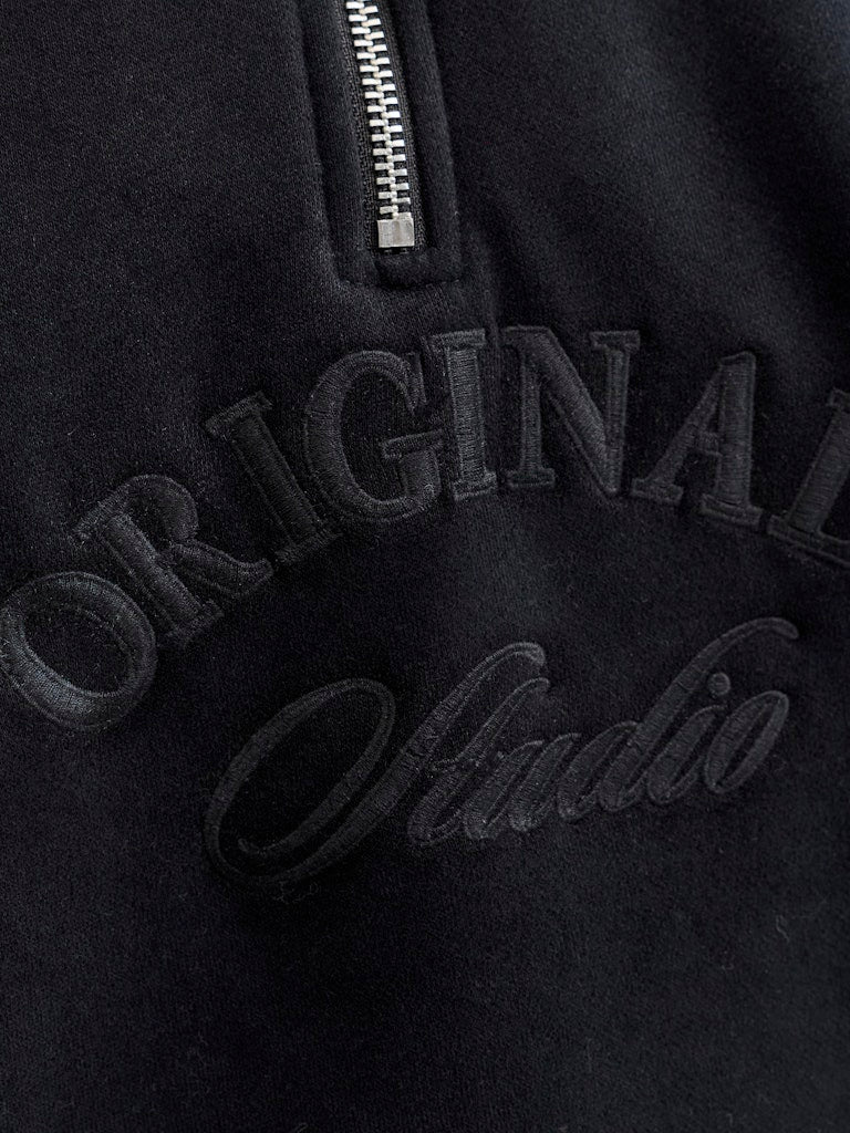 Jack & Jones Bleecker Zip Black Sweater Black