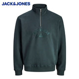 Jack & Jones Bleecker Zip Green Sweater Green