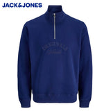 Jack & Jones Bleecker Navy Zip Sweater Navy