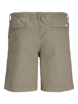 Jack & Jones Bondi Linen Olive Shorts Green