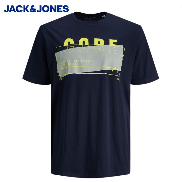 Jack & Jones Booster Navy Logo T-Shirt Navy