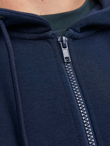 Jack & Jones Bradley Navy Zip Hoodie Navy