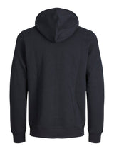 Jack & Jones Bradley Zip Black Hoodie Black