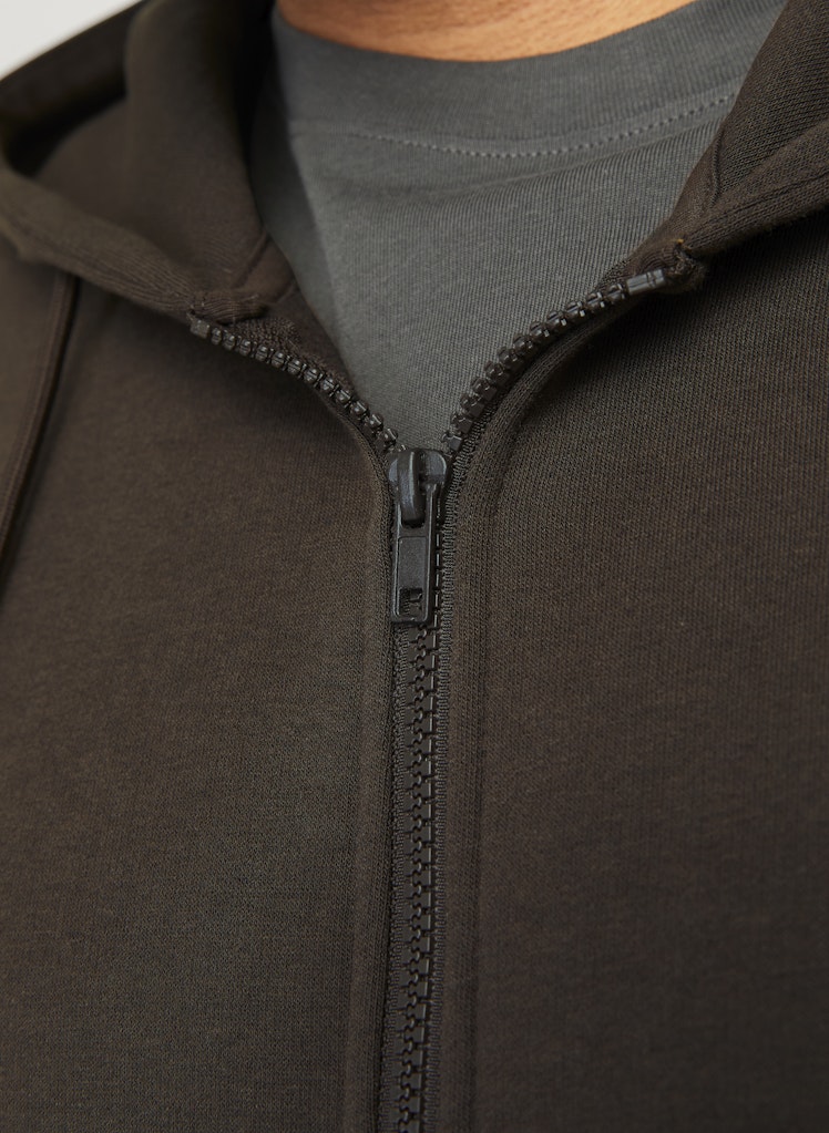 Jack & Jones Bradley Zip Brown Hoodie Brown