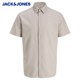 Jack & Jones Breeze Linen Beige Ss Shirt Beige