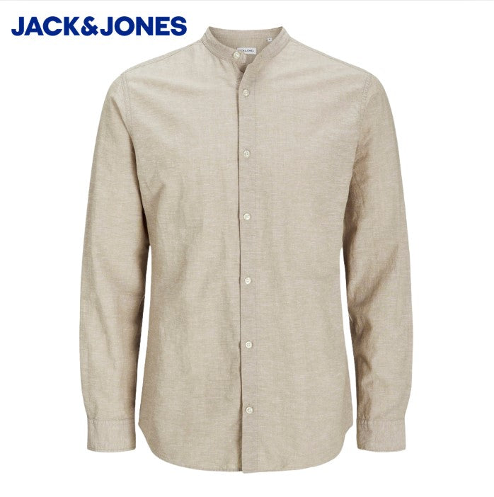 Jack & Jones Breeze Linen Blend Shirt Beige