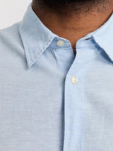 Jack & Jones Breeze Linen Collar Shirt Blue