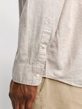 Jack & Jones Breeze Linen String Shirt Beige