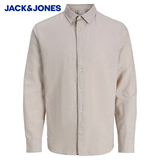 Jack & Jones Breeze Linen String Shirt Beige