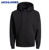 Jack & Jones Brink Plain Black Hoodie Black